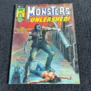 Monsters Unleashed! #6 June 1974 - Marvel Curtis Comics - Frankenstein - Vintage